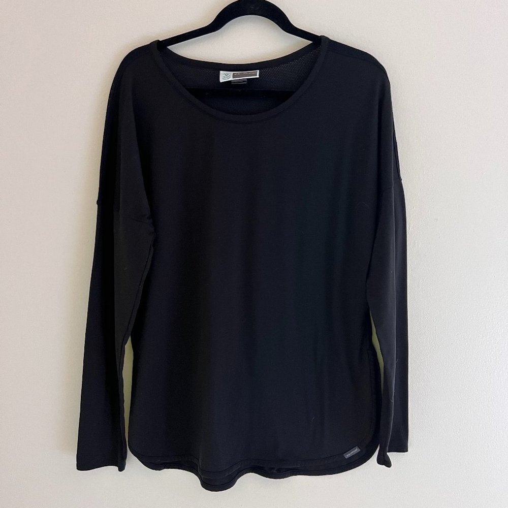 ExOfficio Insect Shield XL Black T shirt Long Sleeve Pullover outdoors Crew Neck